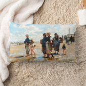 John Singer Sargentによる魚への旅程 ランバークッション (ブランケット)