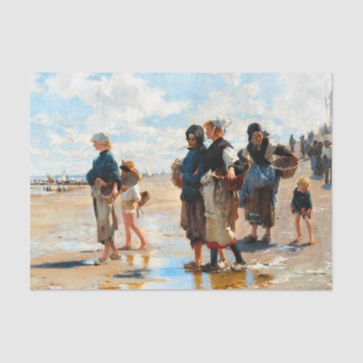 John Singer Sargentによる魚への旅程 薄葉紙 (正面)