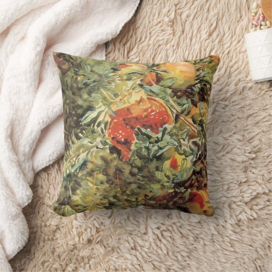 John Singer SargentによるPomegranates II クッション (ブランケット)