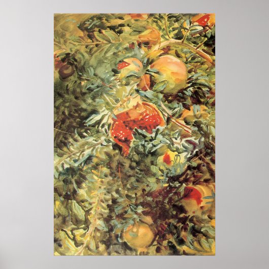 John Singer SargentによるPomegranates II ポスター (正面)