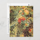 John Singer SargentによるPomegranates II ポストカード (正面/裏面)