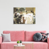 John Singer Sargent氏による彼のスタジオでのアーティスト キャンバスプリント (インサイチュ (リビング))