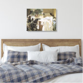 John Singer Sargent氏による彼のスタジオでのアーティスト キャンバスプリント (インサイチュ (寝室))