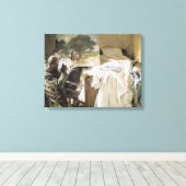 John Singer Sargent氏による彼のスタジオでのアーティスト キャンバスプリント (インサイチュ (ウッドフロア))