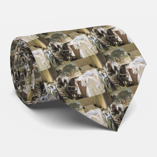 John Singer Sargent氏による彼のスタジオでのアーティスト ネクタイ (ロール)