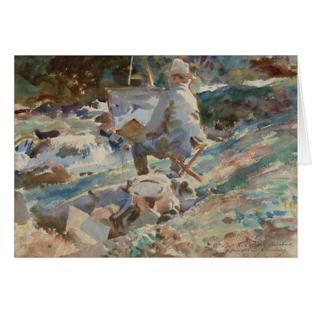 John Singer Sargent – イーゼルのアーティスト (正面横)