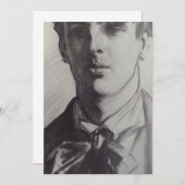 John Singer Sargent：ウィリアム・バトラー・イェーツ 招待状 (正面/裏面)