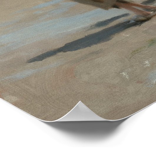 John Singer Sargent – カキ用魚釣り ポスター (角)