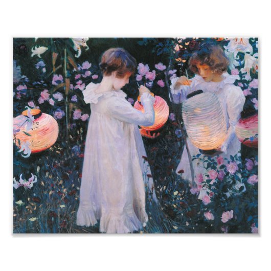 John Singer Sargent – カーネーション、リリー、リリー、バラ。 フォトプリント (正面)