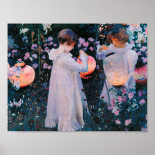 John Singer Sargent – カーネーション、リリー、リリー、バラ。 ポスター