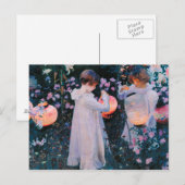 John Singer Sargent – カーネーション、リリー、リリー、バラ。 ポストカード (正面/裏面)