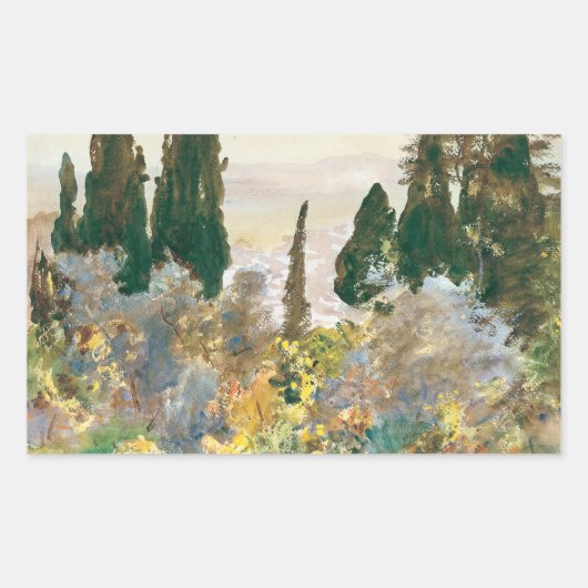John Singer Sargent – グラナダ 長方形シール (正面)