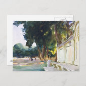 John Singer Sargent - スペインの Midday, Aranjuez ポストカード (正面/裏面)