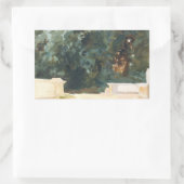 John Singer Sargent – テラス&ガーデンズ 長方形シール (バッグ)
