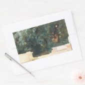 John Singer Sargent – テラス&ガーデンズ 長方形シール (封筒)