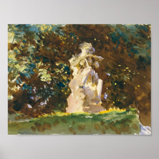 John Singer Sargent – フィレンツェBoboli Garden ポスター (正面)