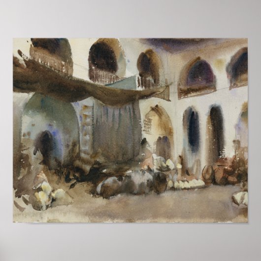 John Singer Sargent – マーケットプレイス ポスター (正面)