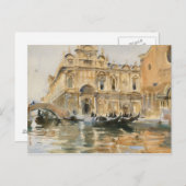 John Singer Sargent – リオ・デイ・メンディシャンティ,ヴェネツィア ポストカード (正面/裏面)