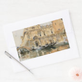 John Singer Sargent – リオ・デイ・メンディシャンティ,ヴェネツィア 長方形シール (封筒)