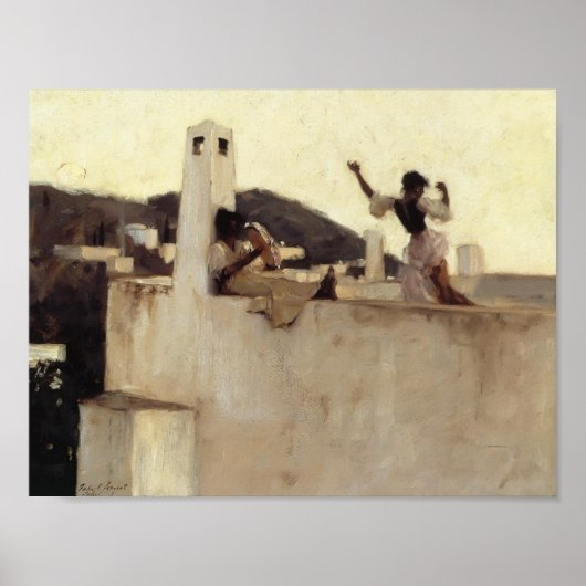 John Singer Sargent – ロシーナ，カプリ ポスター (正面)