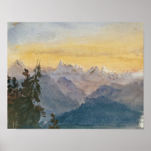 John Singer Sargent -山Pilatusから表示 ポスター