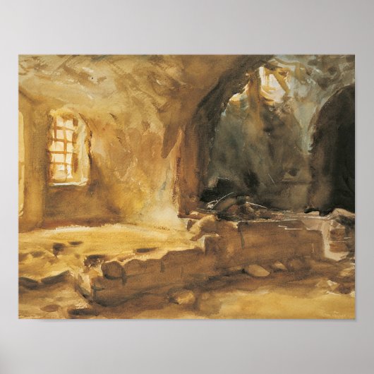 John Singer Sargent – 廃墟となったCellar-Arras ポスター (正面)