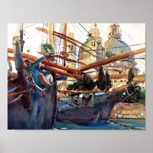 John Singer Sargent – 敬礼の後 ポスター (正面)