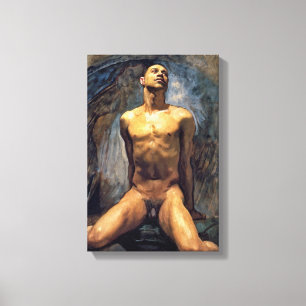 John Singer Sargent – 男性勉強 キャンバスプリント