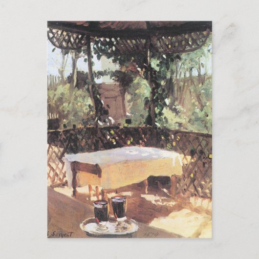 John Singer Sargent - 2つのワイングラス ポストカード (正面)