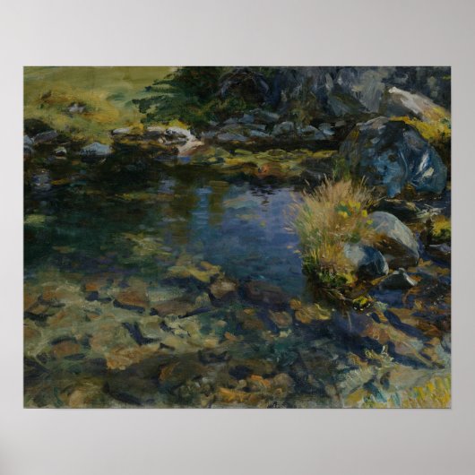John Singer Sargent - Alpine Pool ポスター (正面)