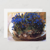 John Singer Sargent - Blue Gentians ポストカード (正面/裏面)