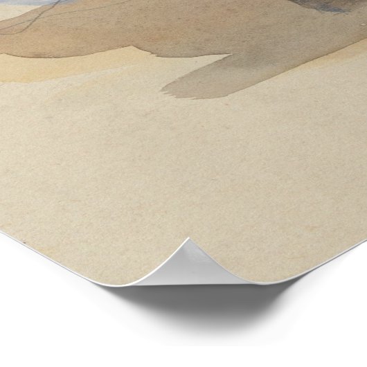 John Singer Sargent - Boy on Water Buffalo ポスター (角)