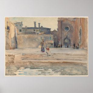 John Singer Sargent Campo dei Frari,ヴェネツィア ポスター