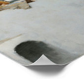 John Singer Sargent - Capri Girl On A Roof ポスター (角)