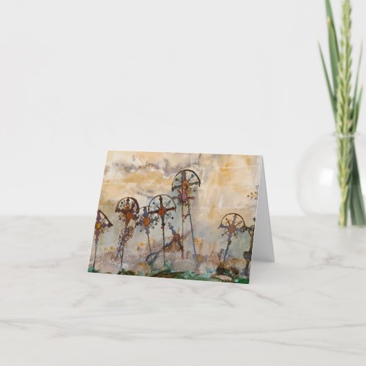 John Singer Sargent cementerio en tirol サンキューカード (正面)