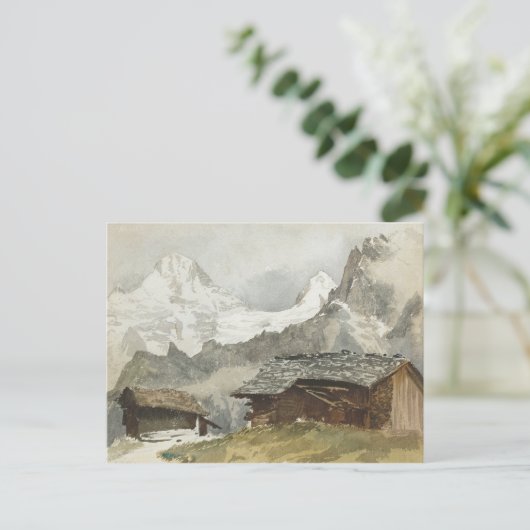 John Singer Sargent - Chalets, Breithorn, Murren ポストカード (スタンド正面)
