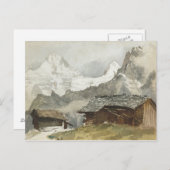 John Singer Sargent - Chalets, Breithorn, Murren ポストカード (正面/裏面)