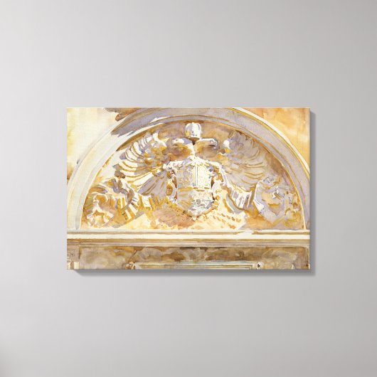John Singer Sargent - Charles VのEscutcheon キャンバスプリント (正面)