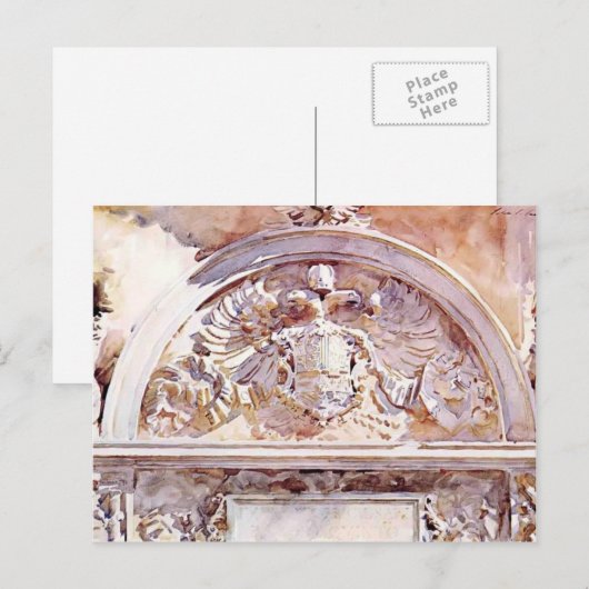 John Singer Sargent - Charles VのEscutcheon ポストカード (正面/裏面)