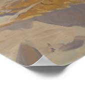 John Singer Sargent - Deir el Bahriの崖 ポスター (角)