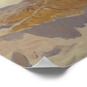 John Singer Sargent - Deir el Bahriの崖 ポスター (角)