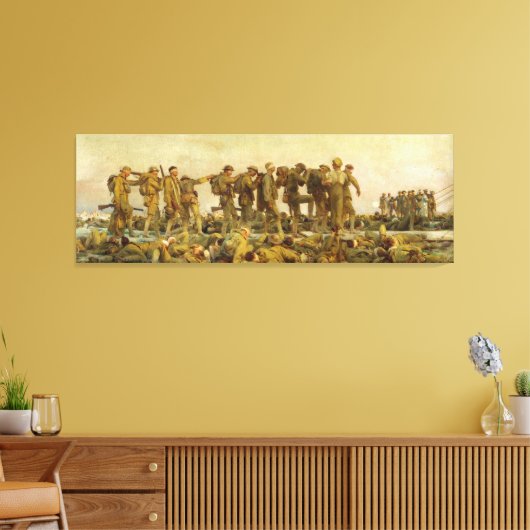 John Singer Sargent - Gassed キャンバスプリント (インサイチュ (リビング))