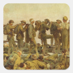 John Singer Sargent - Gassed スクエアシール