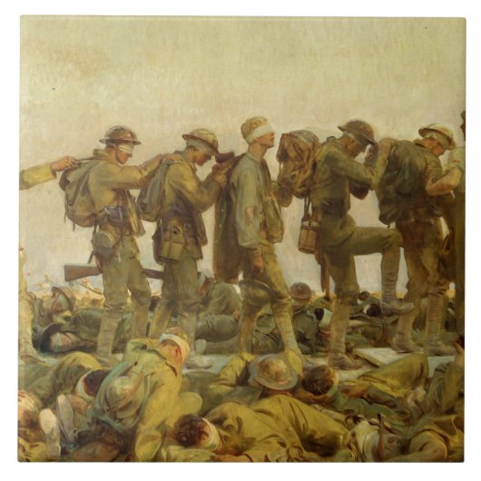 John Singer Sargent - Gassed タイル (正面)