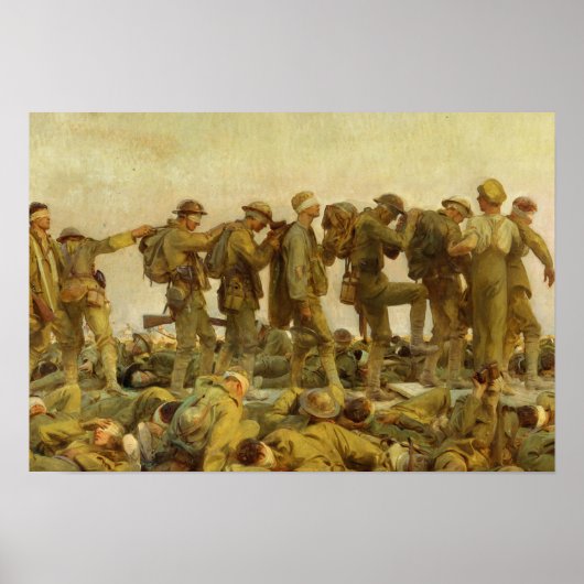 John Singer Sargent - Gassed ポスター (正面)