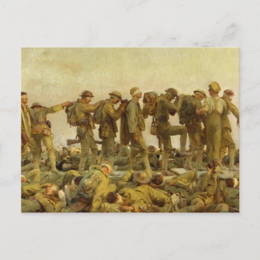 John Singer Sargent - Gassed ポストカード (正面)
