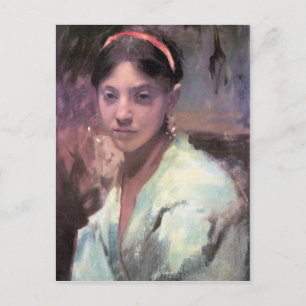 John Singer Sargent - Head of a Capri Girl ポストカード
