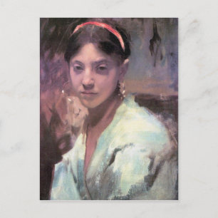 John Singer Sargent - Head of a Capri Girl ポストカード