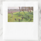 John Singer Sargent - Landscape with Goatherd 長方形シール (バッグ)