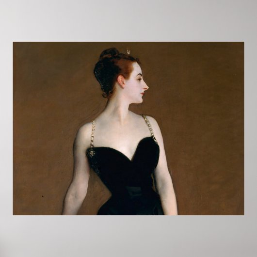 John Singer Sargent Madame X Classic Portrait ポスター (正面)